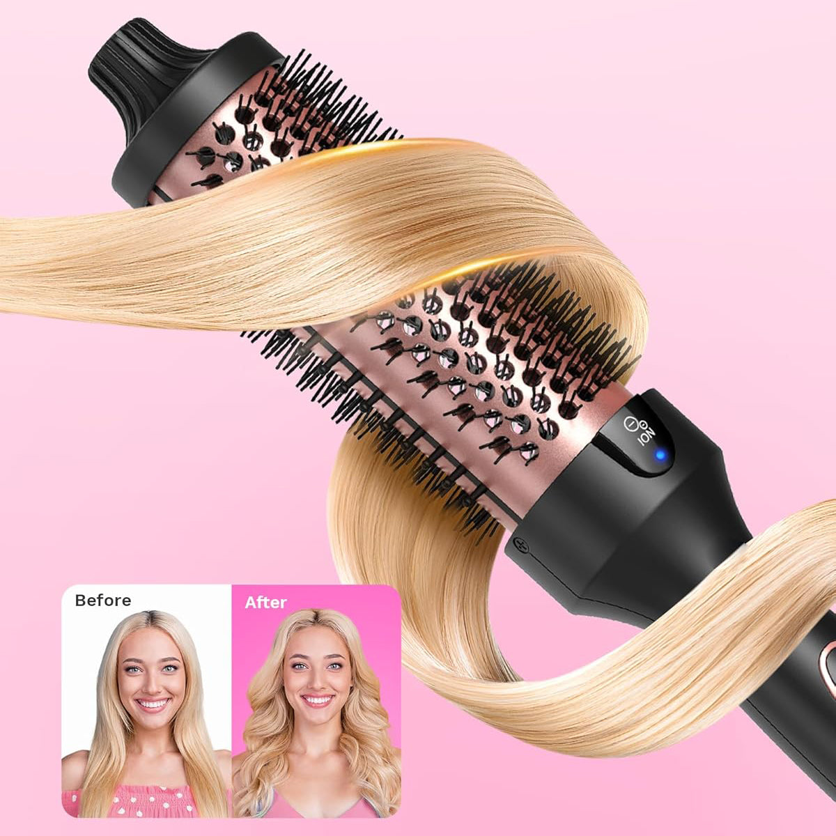 Negative Ion Single Thermal Brush