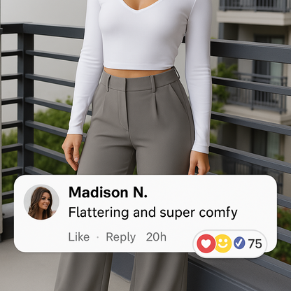 High Waisted Flex Pants