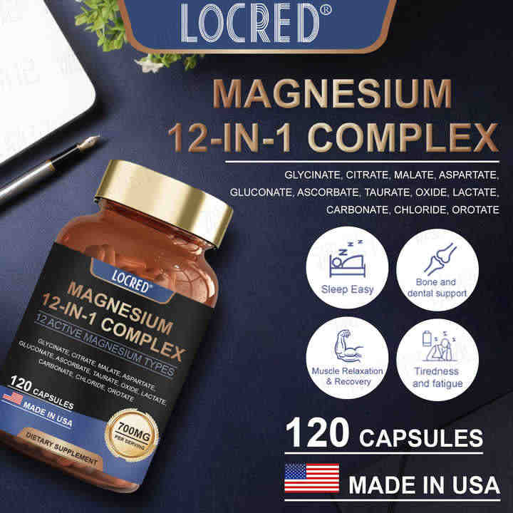 Premium Magnesium Capsules for Stress Relief™