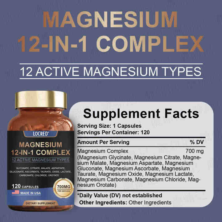 Premium Magnesium Capsules for Stress Relief™