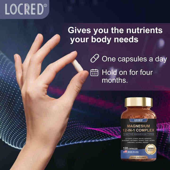 Premium Magnesium Capsules for Stress Relief™